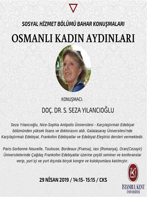  Osmanlı Kadın Aydınları - Doç. Dr. S. Seza Yılancıoğlu