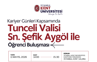 Kariyer Günleri Kapsamında Tunceli Valisi Sn. Şefik Aygöl ile Öğrenci Buluşması