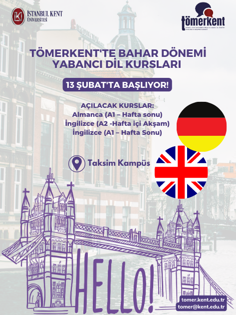TÖMERKENT'te Bahar Dönemi Yabancı Dil Kursları 13 Şubat'ta Başlıyor!
