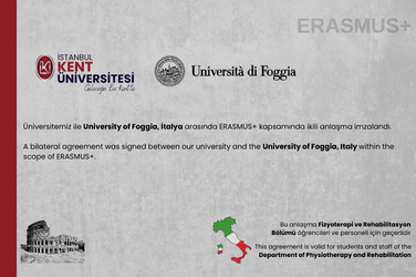 A bilateral agreement was signed between our university and the University of Foggia, Italy within the scope of ERASMUS+