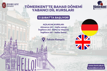 TÖMERKENT'te Bahar Dönemi Yabancı Dil Kursları 13 Şubat'ta Başlıyor!