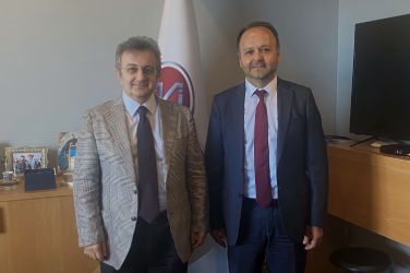 Türk-Alman Üniversitesi Rektörü Prof. Dr. Cemal Yıldız, Rektörümüz Prof. Dr. M. Necmettin Atsü’yü Makamında Ziyaret Etmiştir
