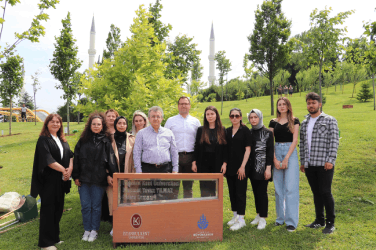 Child Development Club Planted Trees in Mesut Yılmaz Memorial Forest in memory of his friends lost in the earthquake.