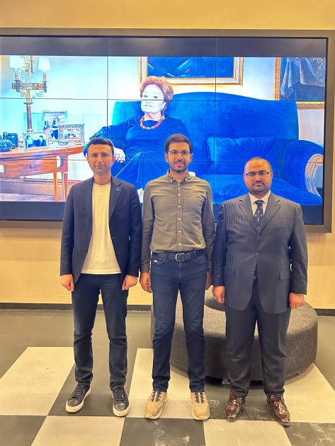 Democosmetics/OTC/Aromatherapy School Partners Pharm. Fikret Türkmen and Muhammed Emin Gül, Esq. visited İstanbul Kent University, Faculty of Pharmacy, Vice Dean and Rector Advisor Assoc. Prof. Muhammet Emin Çam. 