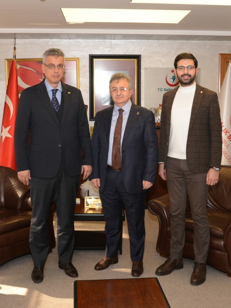 Rektörümüz Prof. Dr. Necmettin Atsü ve Rektör Danışmanımız Doç. Dr. Muhammet Emin Çam İstanbul İl Sağlık Müdürümüz Sayın Prof. Dr. Kemal Memişoğlu’nu ziyaret etti.