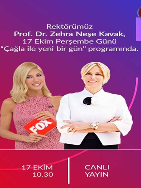 Rektörümüz FOX TV'ye konuk olacak